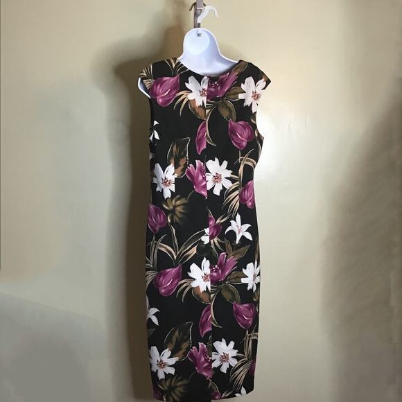 Connected Apparel Women’s  Knee length Floral Sheath Dress  Size 12 EUC - Picture 3 of 10